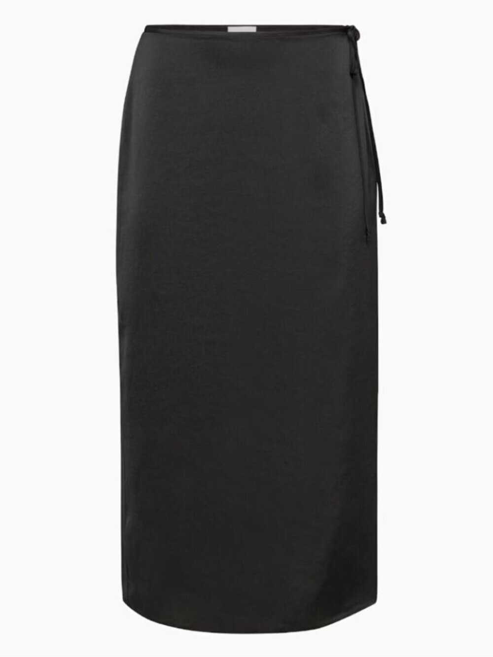 Aritzia Wilfred Elixir Satin Midi Pencil Skirt Black Size 00